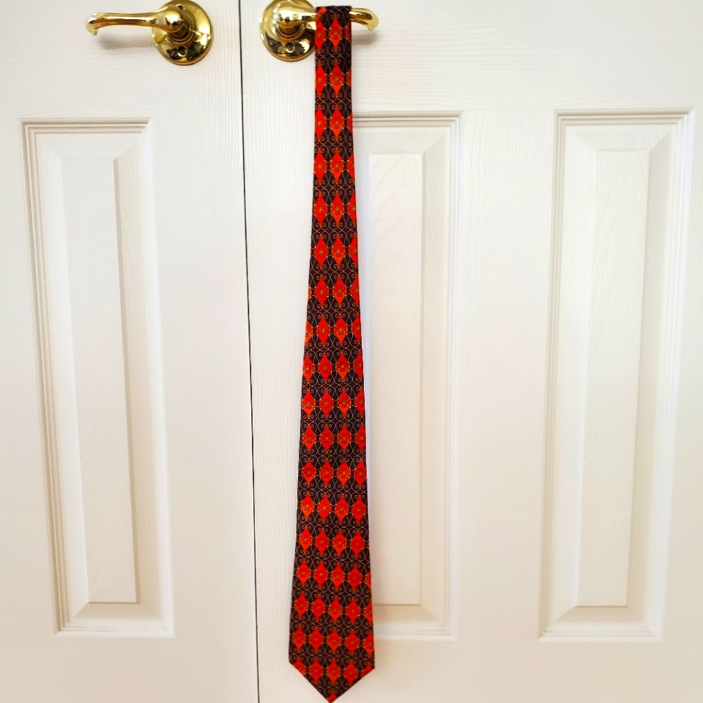 Vintage L'Homme men's Italian silk tie